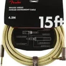 Fender Deluxe Series Instrument Cable Tweed Açılı - 4.5 Metre Enstrüman Kablosu