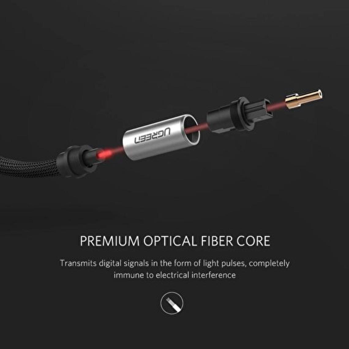 Ugreen 5.1 Dijital Toslink Optik Ses Kablosu 1.5 Metre