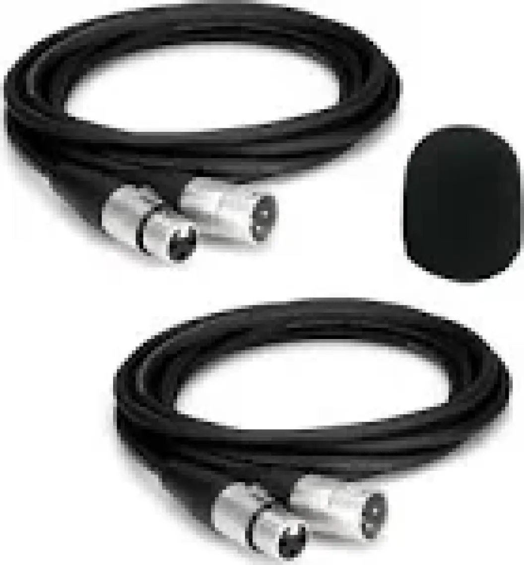 Lastvoice Xlr To Xlr Stereo 3 Metre Mikrofon Kablosu 2'li Set Sünger MC2103X