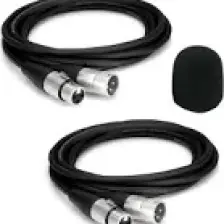 Lastvoice Xlr To Xlr Stereo 3 Metre Mikrofon Kablosu 2'li Set Sünger MC2103X