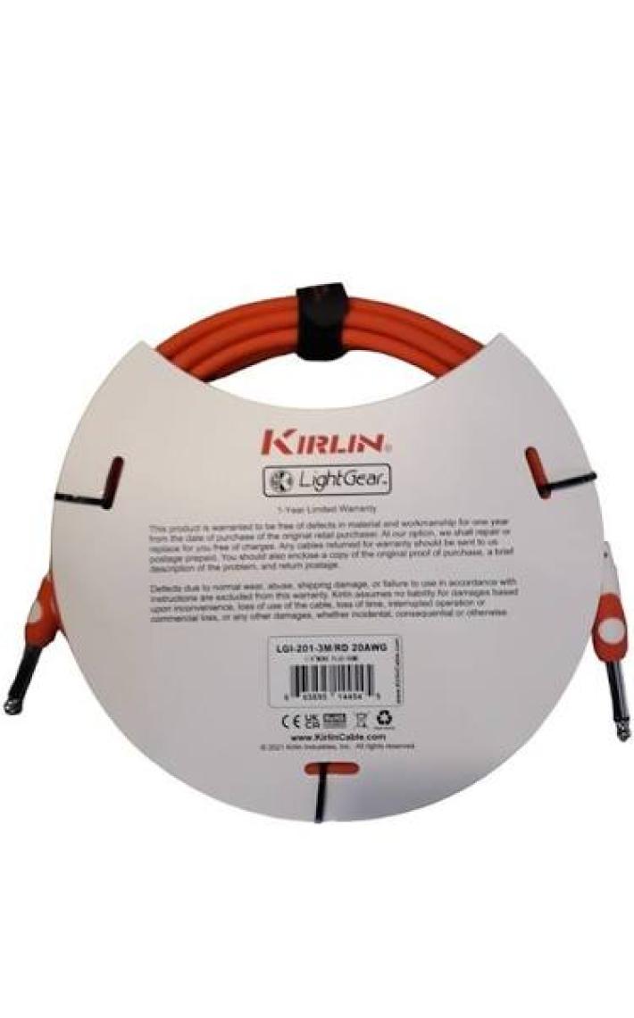 KIRLIN LGI-201-3M-RD 3 Metre Enstrüman Kablosu