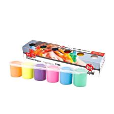 Neon Parmak Boyası 6 Renk X 25 ml Sıralı Set
