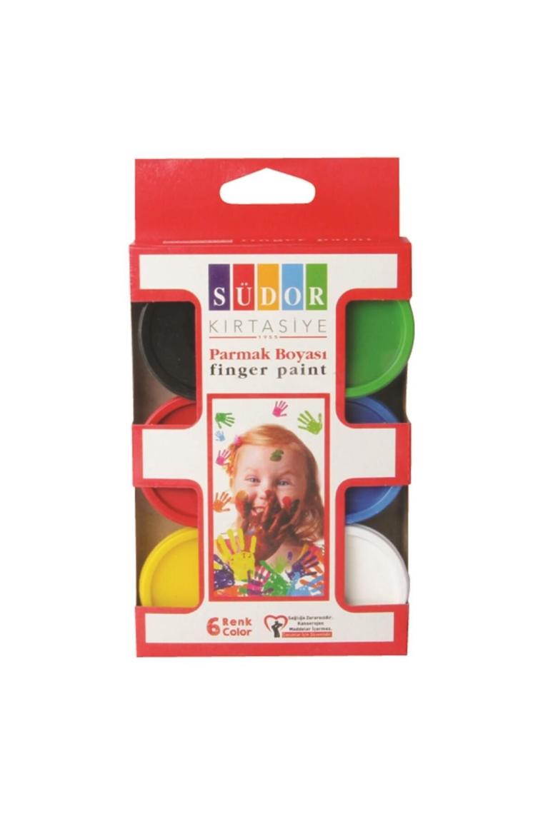 Parmak Boyası Su Bazlı 30 ml 6 Renk Sd822