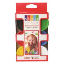 Parmak Boyası Su Bazlı 30 ml 6 Renk Sd822