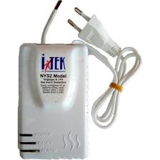 İtek NYS Doğal Gaz Alarm Dedektörü - Sesli ve Işıklı Uyarı, Ev Kullanımı için 220V, Beyaz