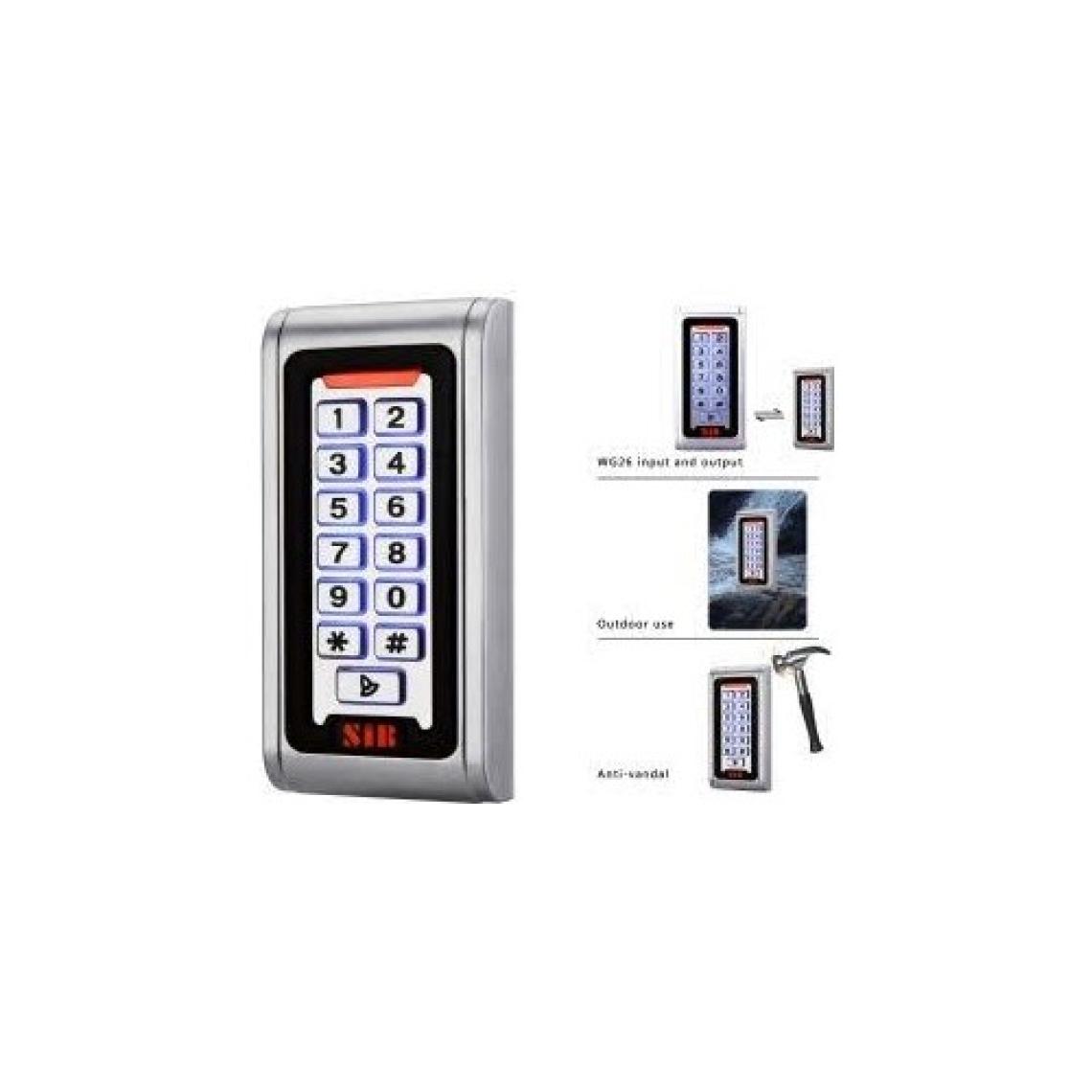 Zeda E-2 RFID Şifreli Kartlı Elektronik Kapı Açma Kilidi - Su Geçirmez