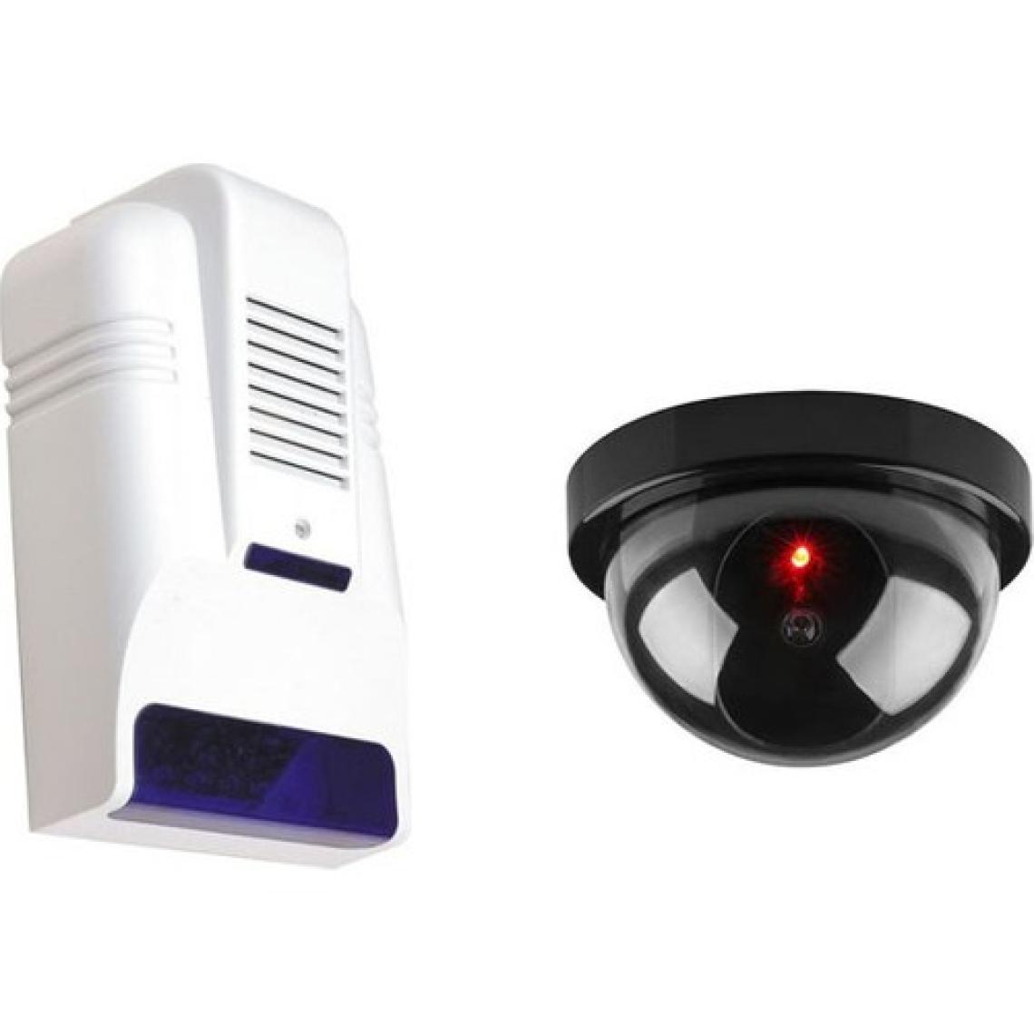 Lorex LR-OS30D Caydırıcı Alarm Sireni + Lorex LR-SK04 Dome Dış Ortam Maket Caydırıcı Dummy Kamera