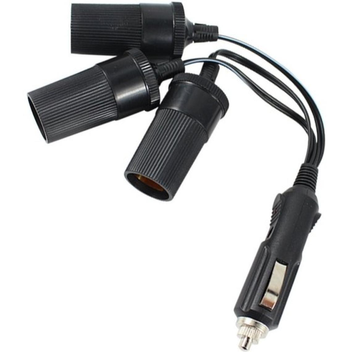 Powermaster Çakmak Fiş Çoklayıcı 3 Lü 1 Erkek 3 Dişi Oto Çakmaklık Çoğaltıcı Araç Için