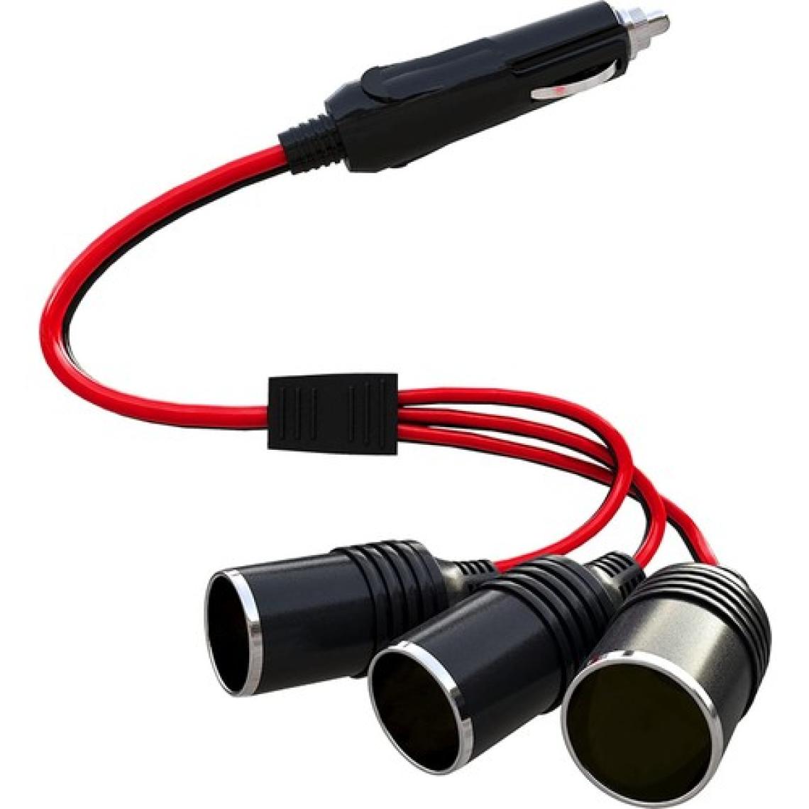 Aogo Araç Çakmaklık Çoklayıcı Splitter 1 Erkek 3 Dişi Çakmak Uzatma 12V-24V