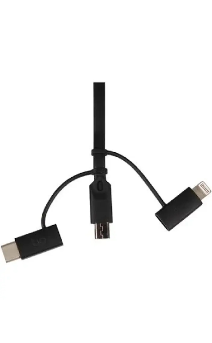 Branco SN-317 Araç Şarjı ve 3 in 1 Şarj Kablosu (Lightning, Micro USB, Type-C)