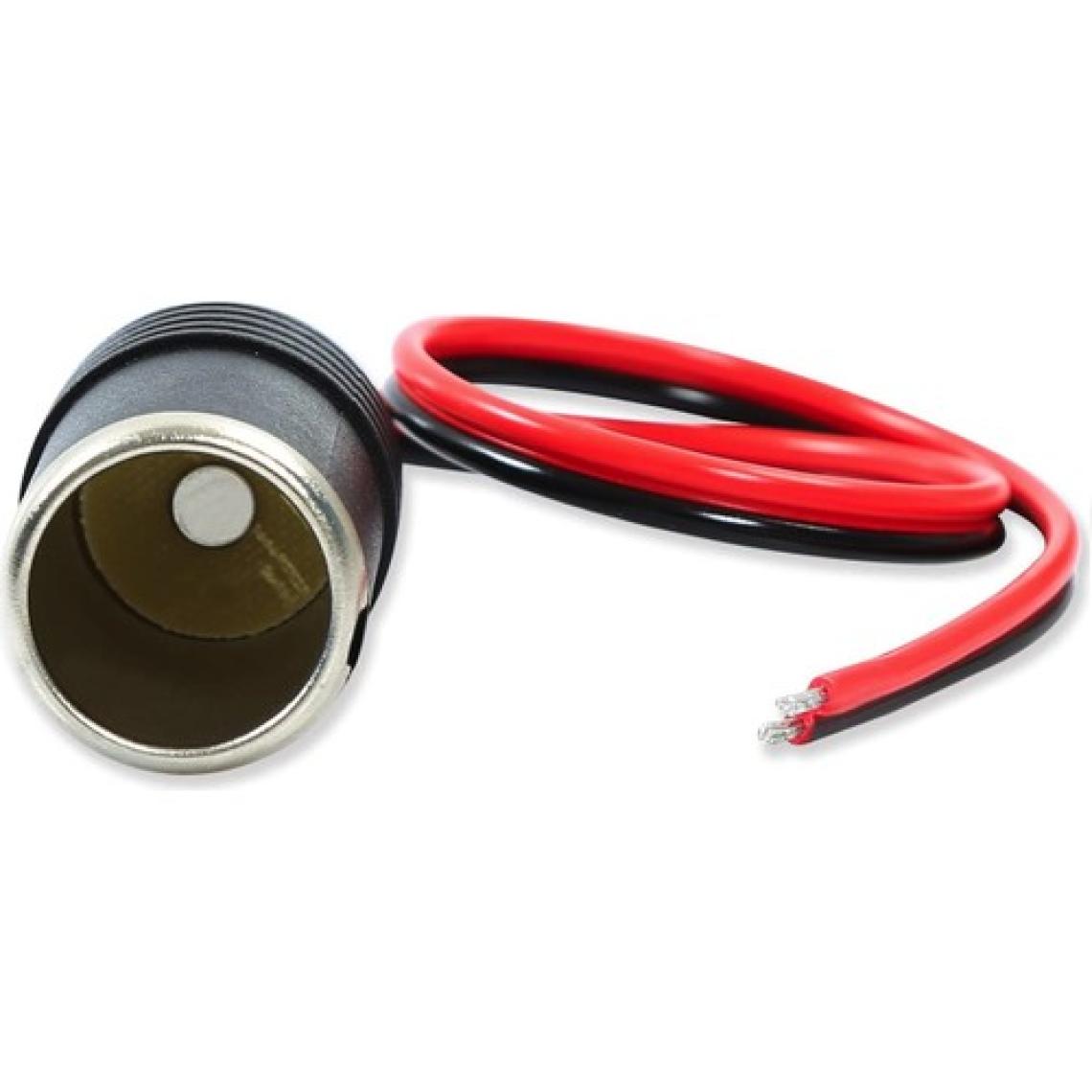 Aogo Çakmak Dişi Soket Kablo Fiş Adaptörü Dc 12V / 24V Araç Dişi Boş Çakmak Soketi