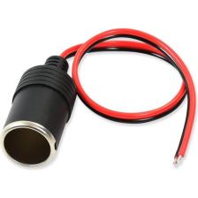 Aogo Çakmak Dişi Soket Kablo Fiş Adaptörü Dc 12V / 24V Araç Dişi Boş Çakmak Soketi