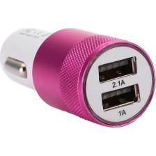 Space Çakmak Soketi Çift Usb'li Pembe