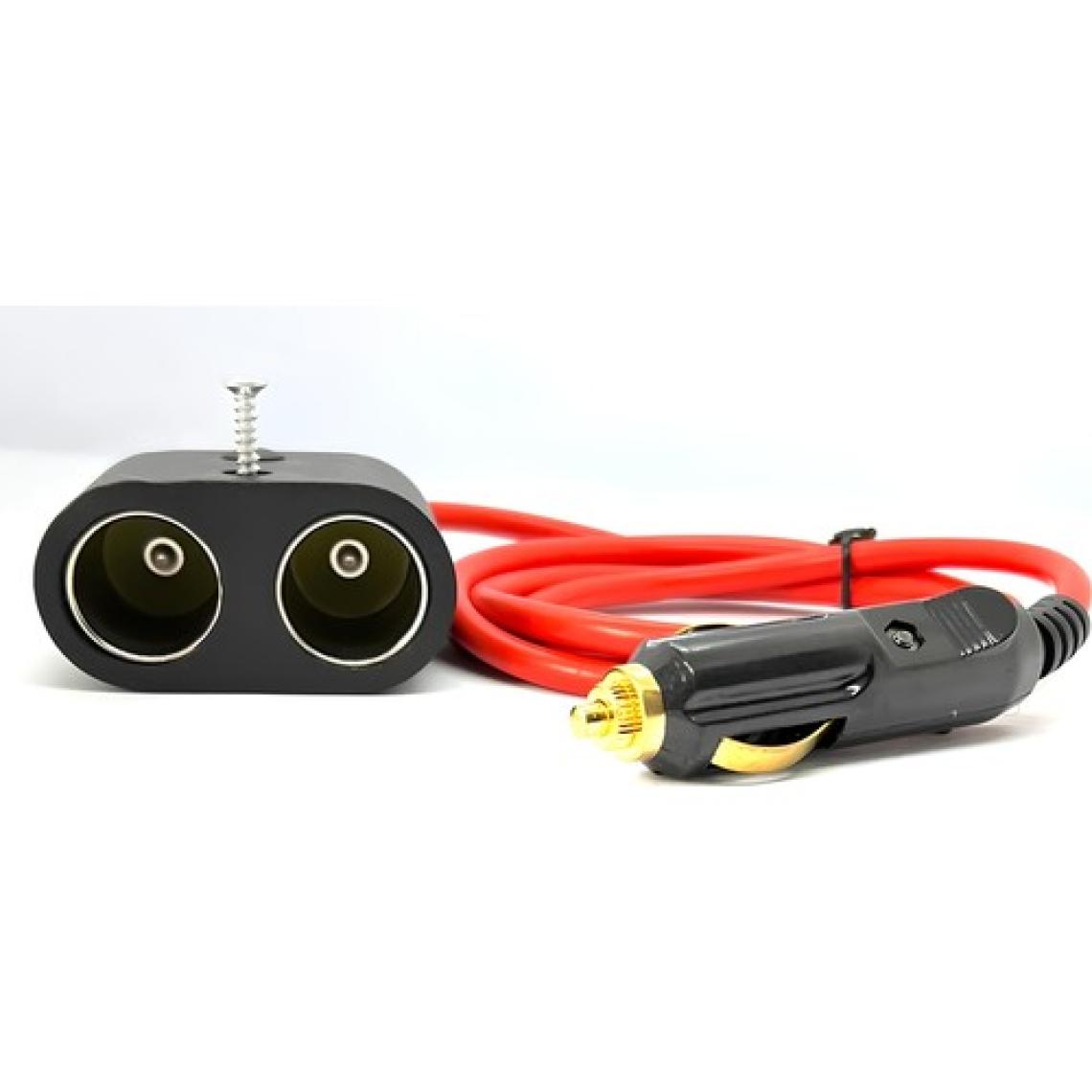 Speeduf 3metre Çakmak Uzatma KABLOSU2LI 12V/24V Çakmak Çoklayıcı