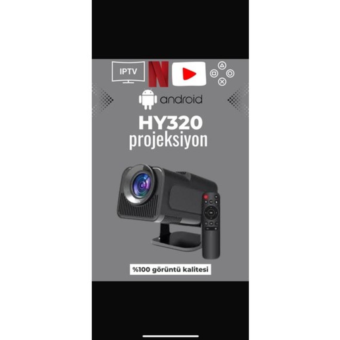 Turco Hy 320 (MİNİ DEĞİL) Iptv ve Oyun Konsolu Uyumlu Smart Üstkalite Projeksiyon Cihazı