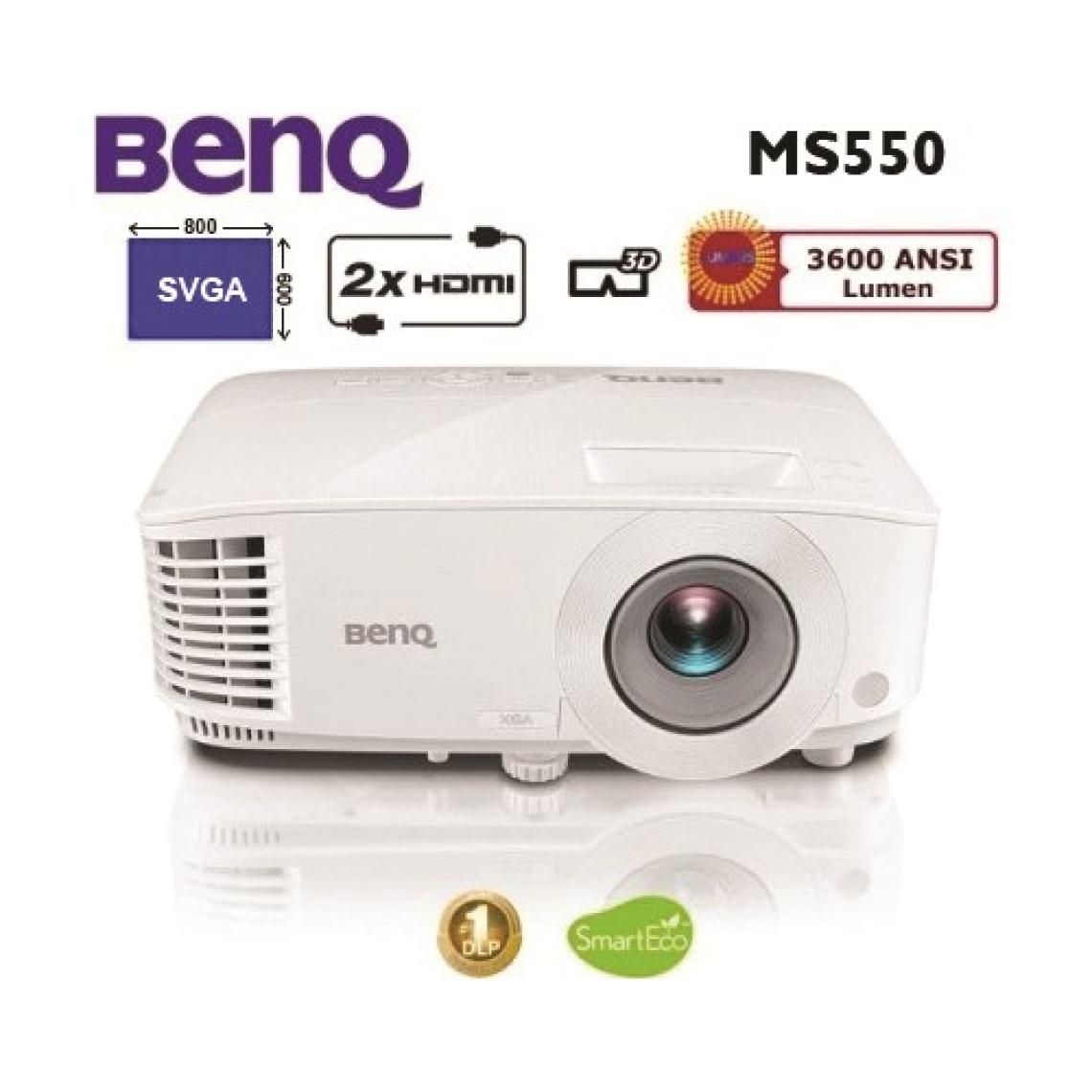 BenQ MS550 3600 ANSI lümen 800x600 SVGA 3D DLP Projeksiyon Cihazı