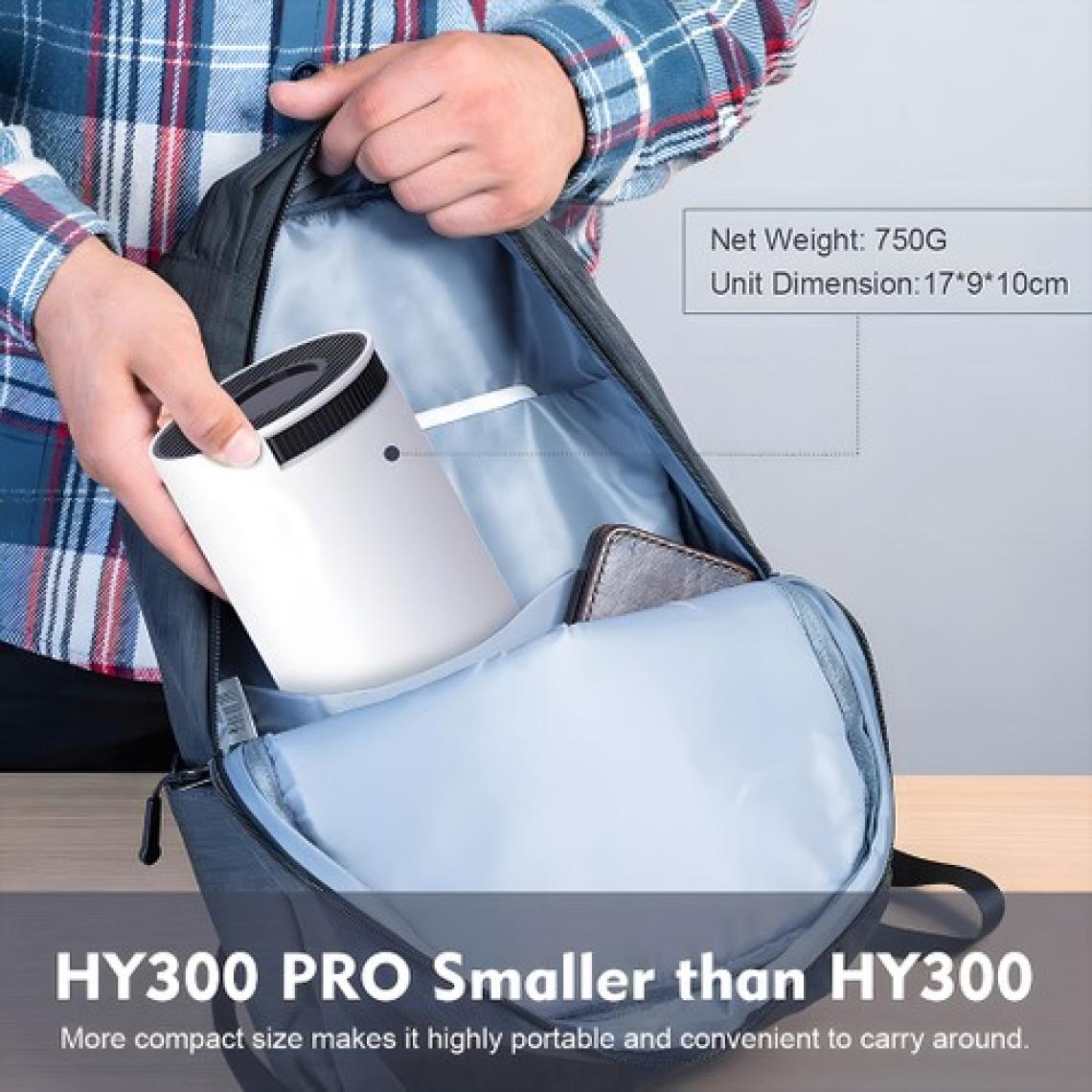 Idragon® HY300PRO Yeni Sürüm, Hızlı İşlemci, 4K Destekli Android 12 Akıllı Projeksiyon Cihazı 200ANSI 130 Inç Ekran Wifi Bluetooth HDMI