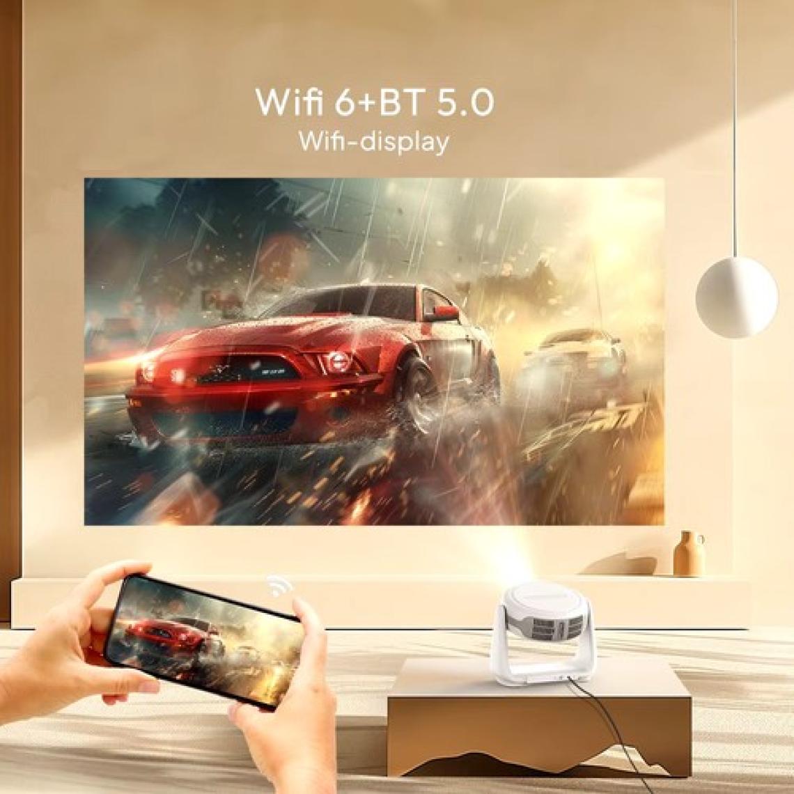 Airstorr K1 1080P 5g Wifi Taşınabilir Projektör 4K Hd Video Ev Sineması Projektörü