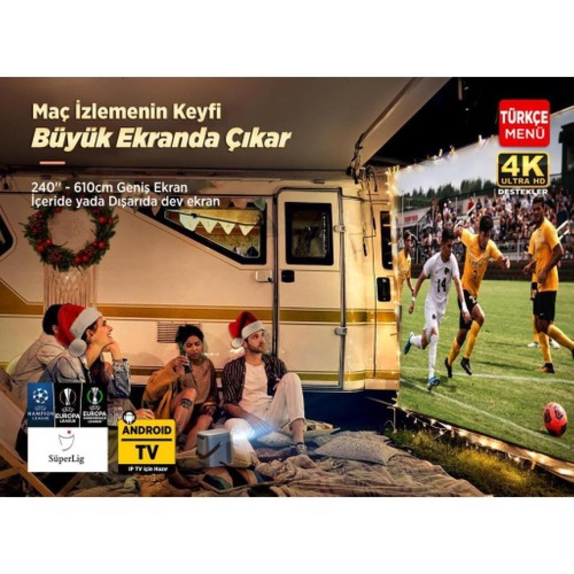 Vankyo H300A Android Tv 4K Destekli Projeksiyon Cihazı