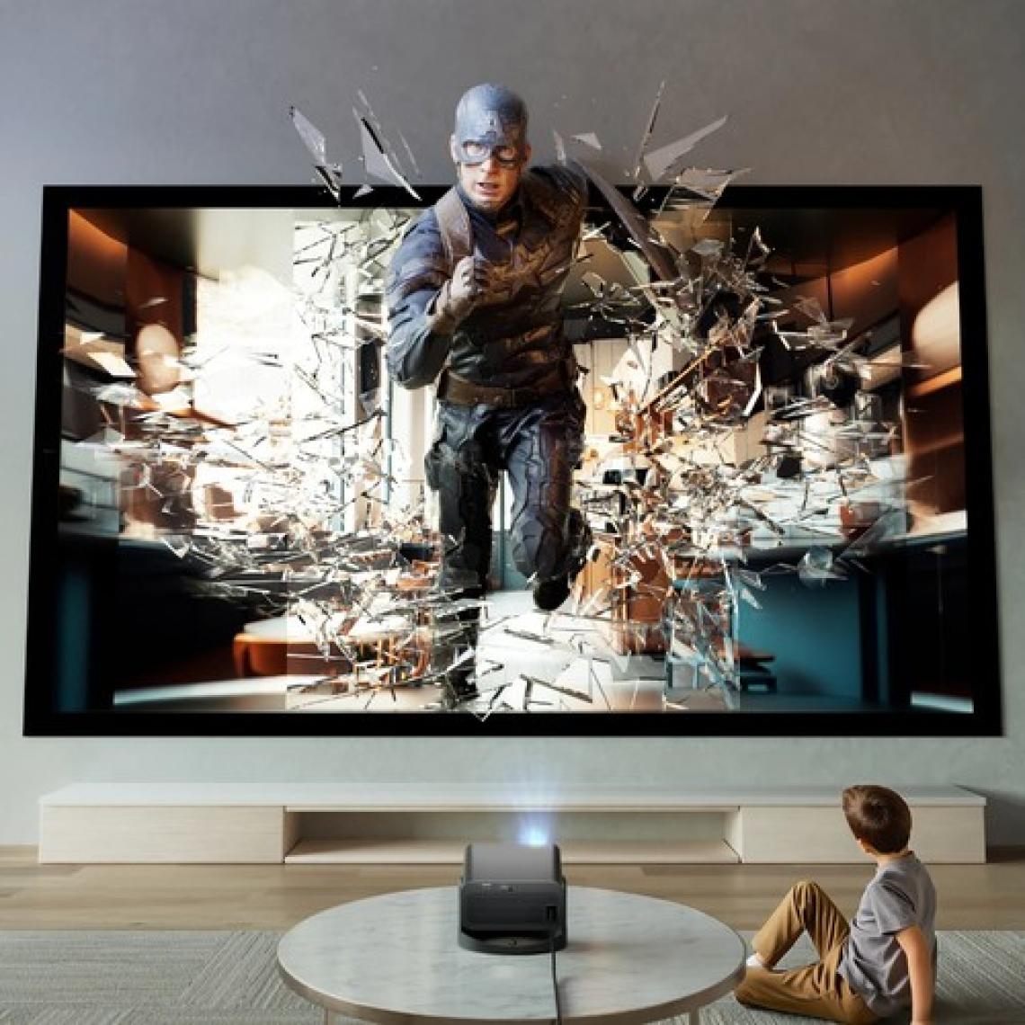 Robeve Masaüstü Projeksiyon Cihazı 4K Görüntü 1080P Projektör Projeksiyon Cihazı Taşınabilir Ayarlanabilir Smart Projeksiyon Cihazı