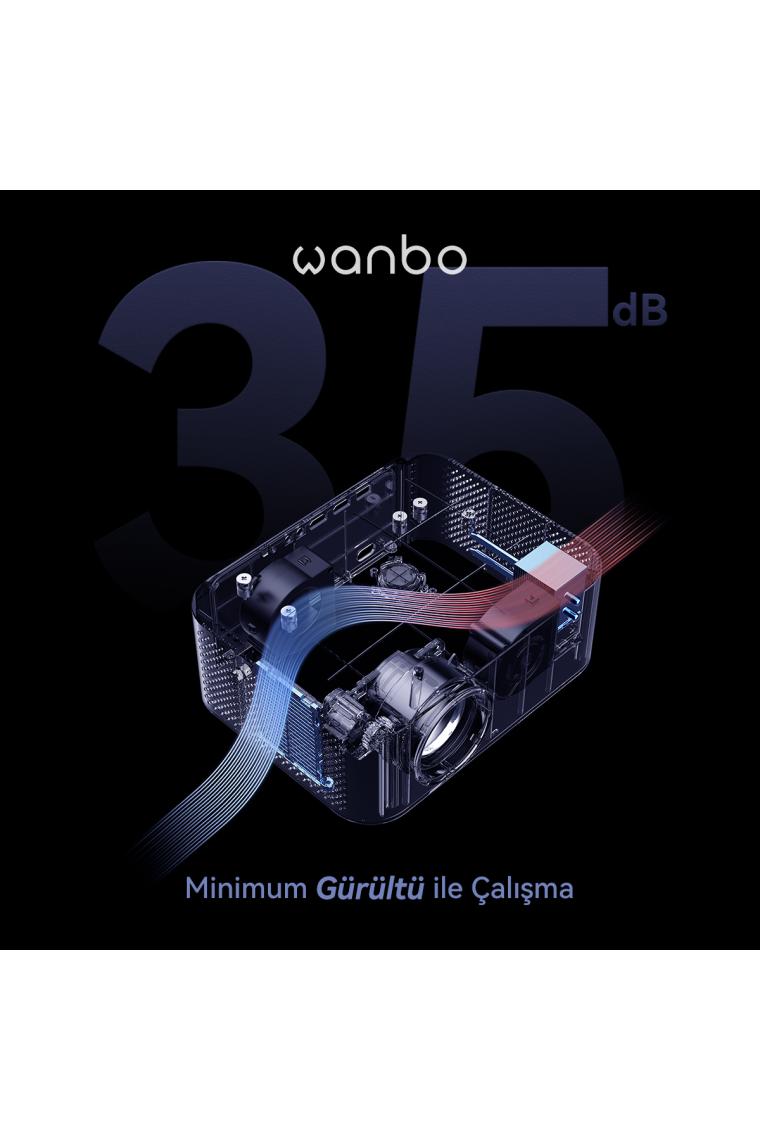 Wanbo X2 Max Projeksiyon Cihazı- Beyaz