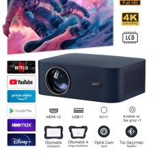 Wanbo X2 Max 1080P Android Projeksiyon Cihazı Mavi