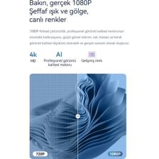 Wanbo T2 Max -Yeni- Android Projeksiyon Cihazı 450 Ansı Autofocus - Gece Mavisi