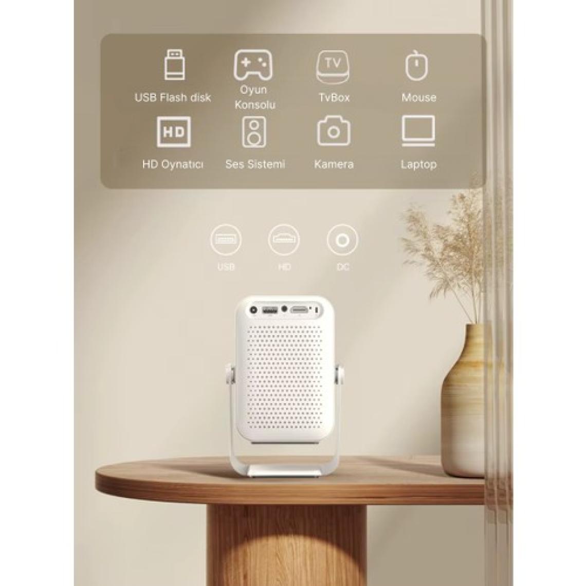 BYINTEK A15 Android 13 Full HD Wifi Bluetooth Akıllı Projeksiyon Cihazı