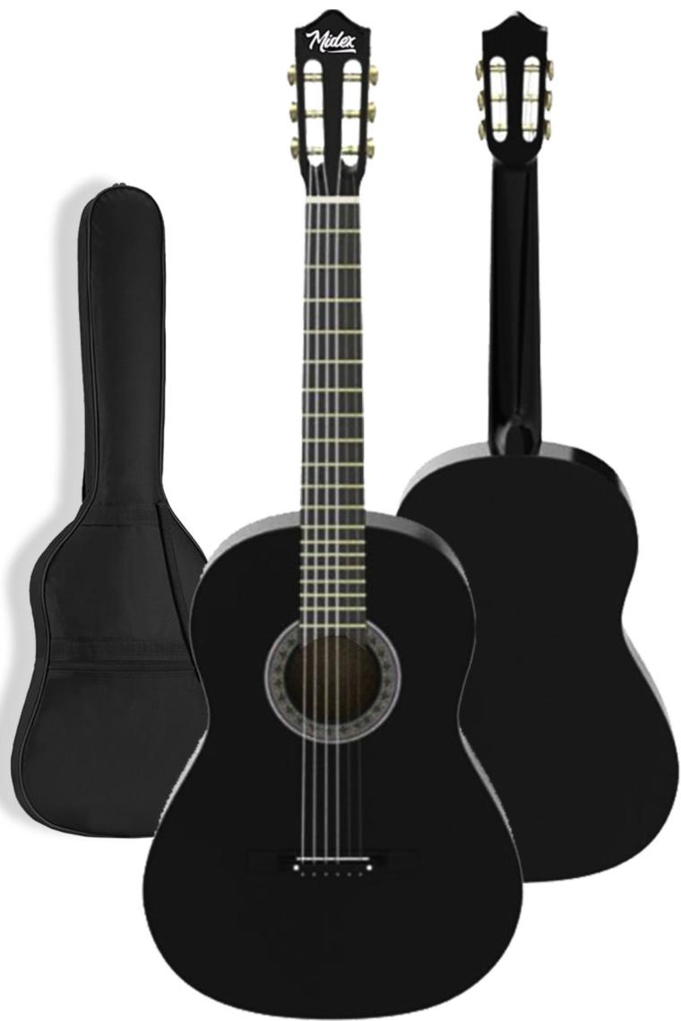 Midex CG-270BK 4/4 Boy Siyah Klasik Gitar Seti