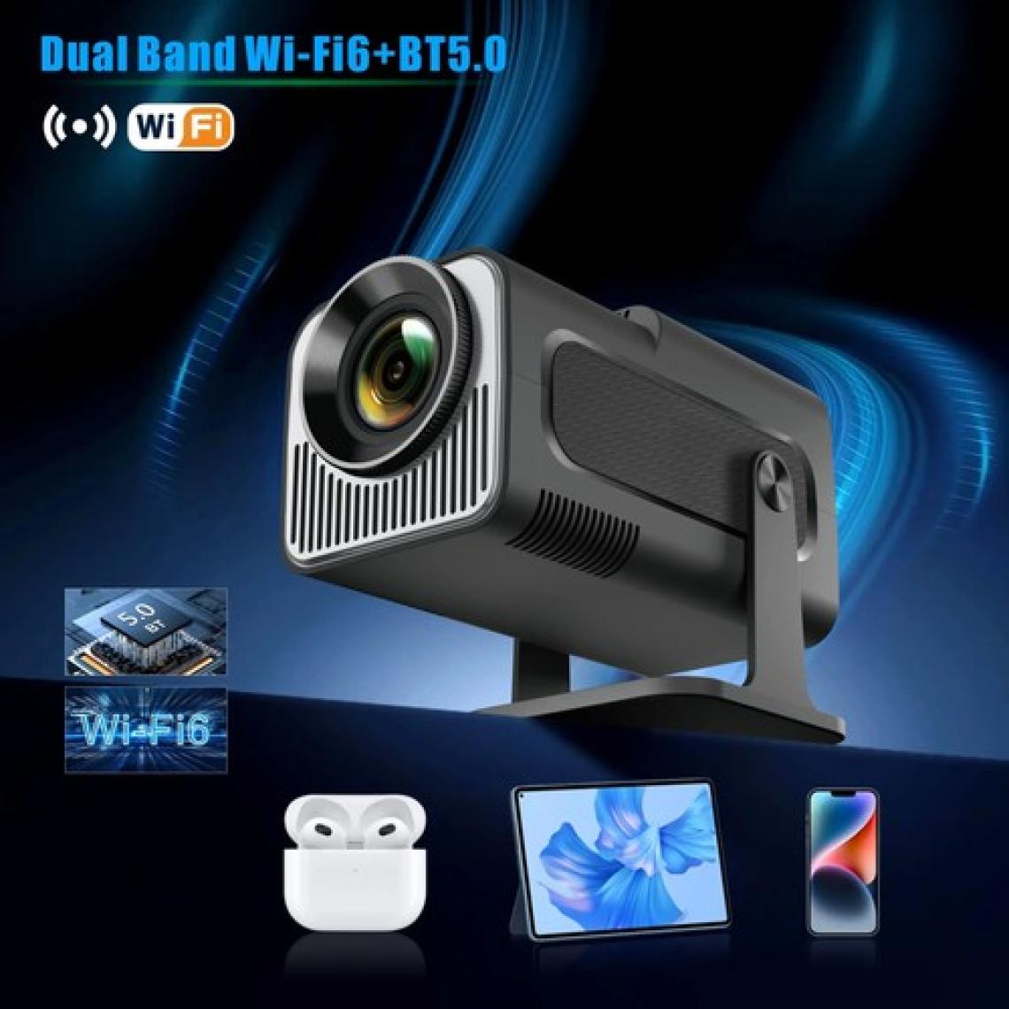 Robeve Mini Projektör | Android Tv Android Kurulu Full Hd Projeksiyon Projektör Wi-Fi ve Bluetooth Destekli | Sinema Keyfi | Taşınabilir ve Şık Tasarım 4K Projektör 4K Projeksiyon Cihazı