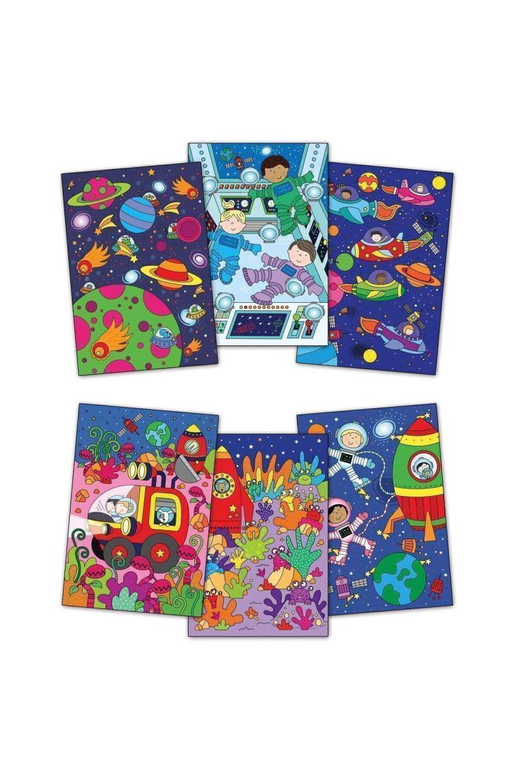 Sihirli Boyama Kitabı Uzayda Kimler Var