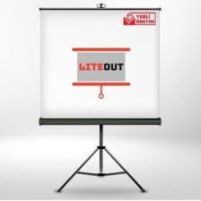 LiteOut 100x75 cm Tripod Ayaklı Taşınabilir Projeksiyon Perdesi