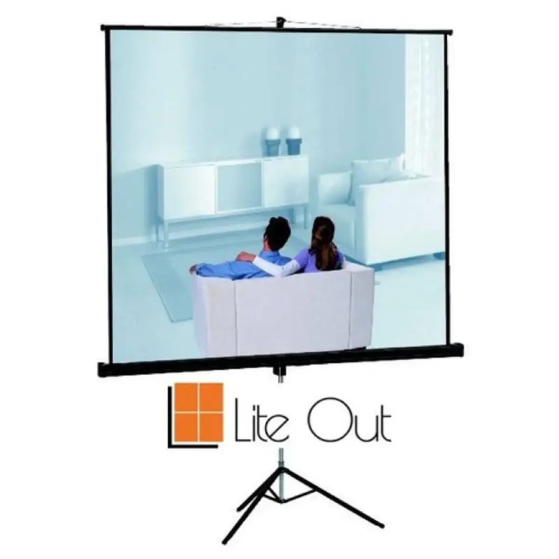 LiteOut 200x150 cm Tripod Ayaklı Taşınabilir Projeksiyon Perdesi