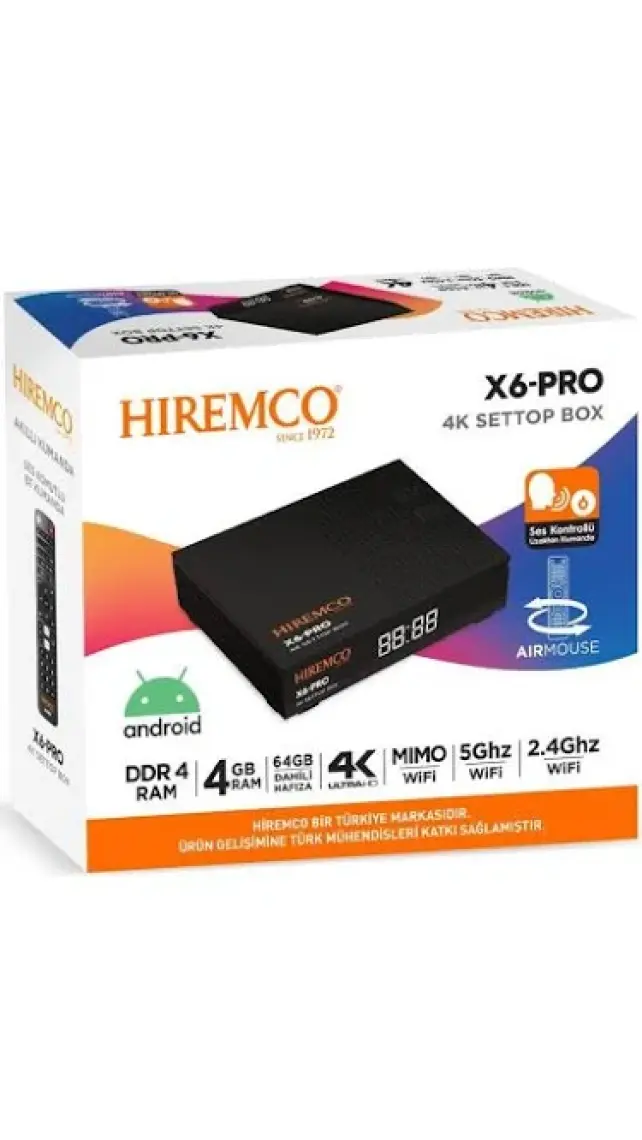 Hiremco X6 Pro Android Box
