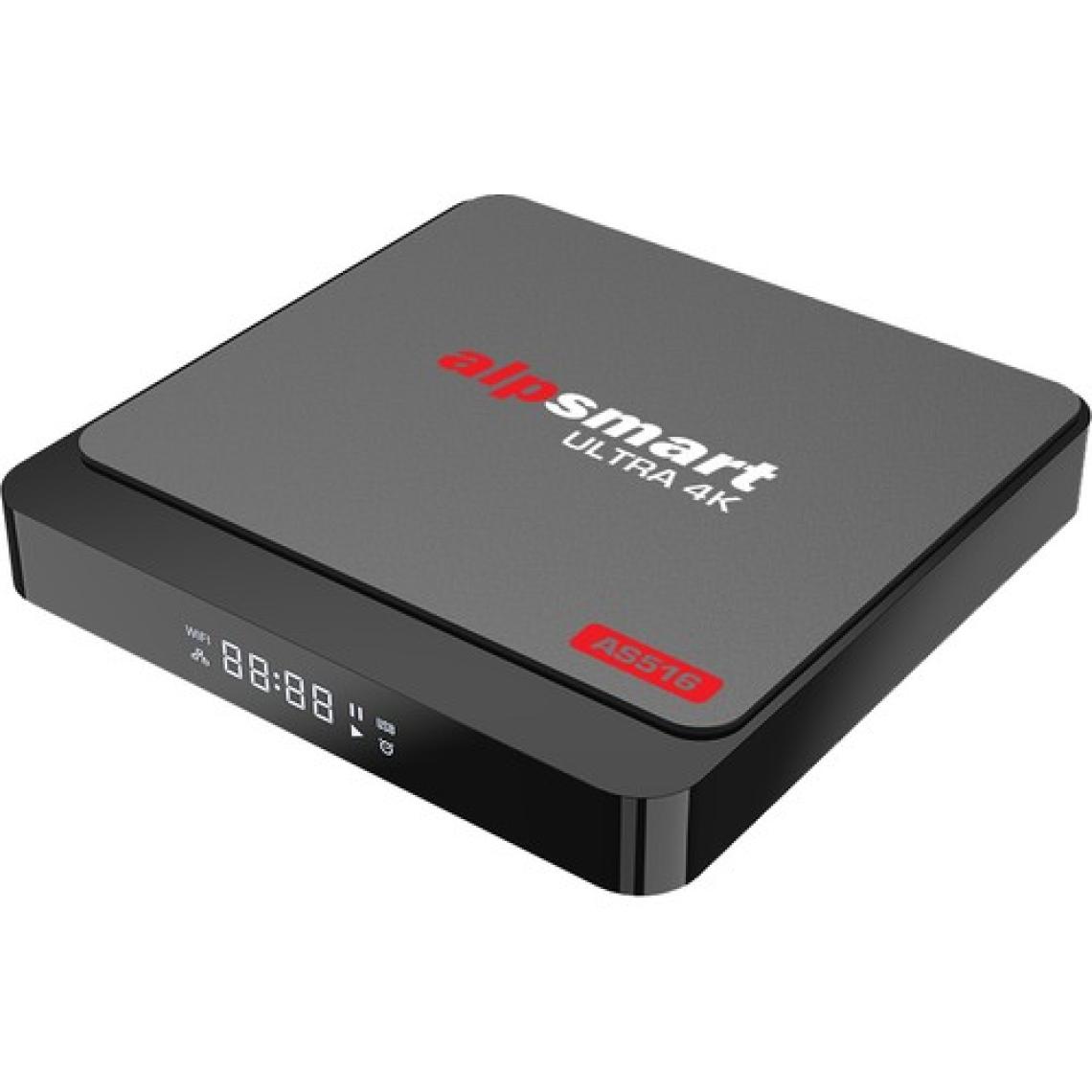 Alpsmart AS516 Android Tv Box Ses Komutlu BT Air Kumanda 4 GB Ram 64 GB Hafıza Android 12