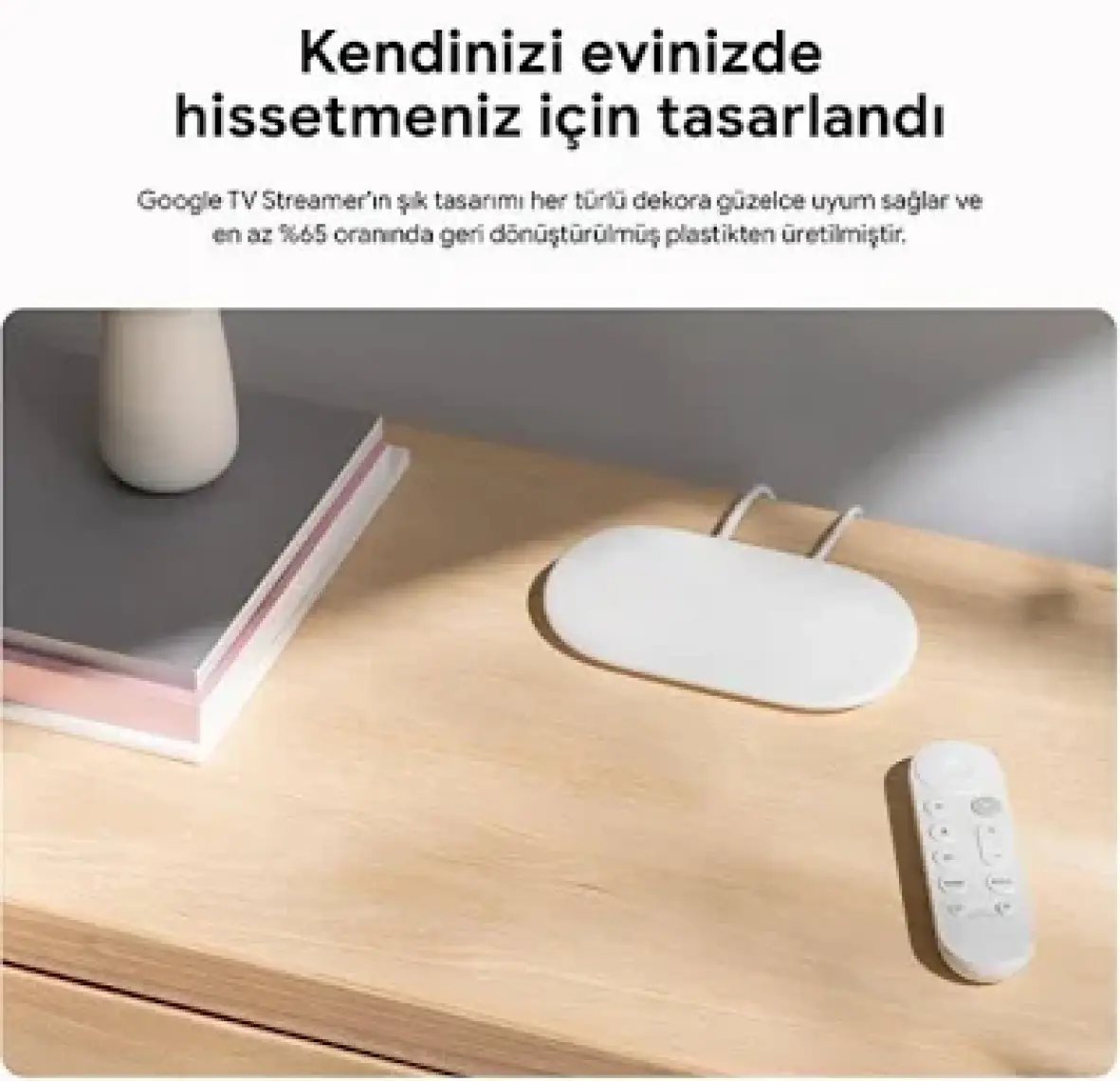 Google Tv Streamer 4K Medya Oynatıcı | 32 GB | Sesli Kumanda ile birlikte