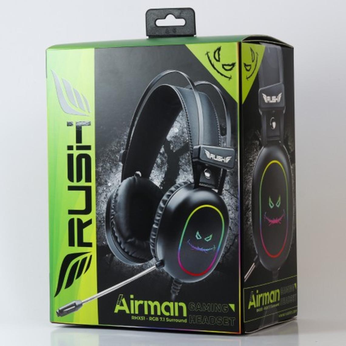 Rush Airman RHX51 USB 7.1 Surround RGB Kulaklık