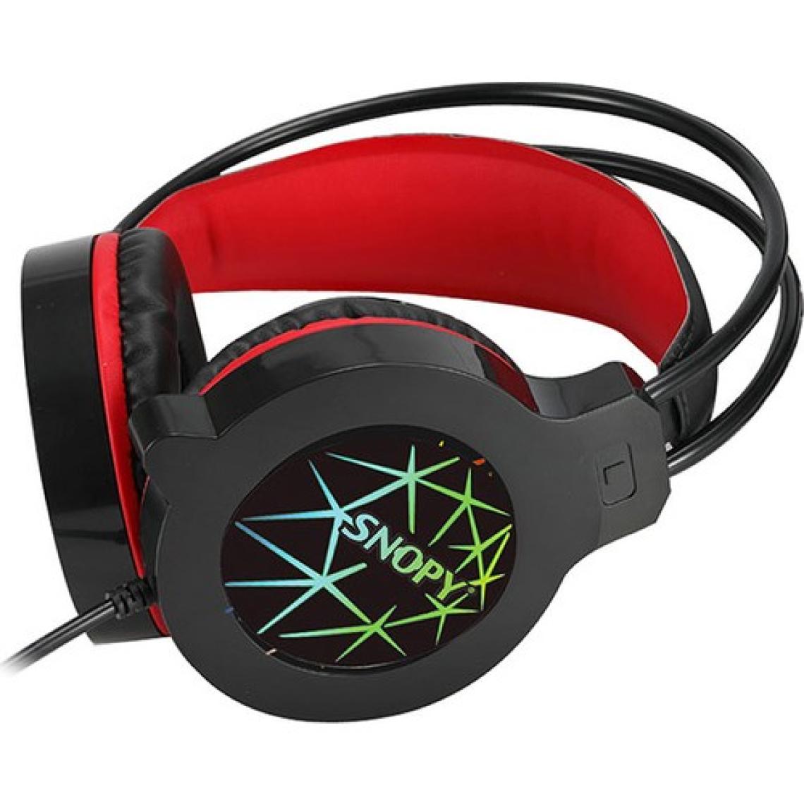 Snopy SN-GX7 CRAZY Siyah USB Ledli Mikrofonlu Oyuncu Kulaklığı