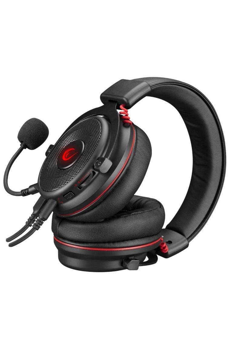 Rampage RM-K60 Drop Plus All in One USB 7.1 Type-C ve 3.5 mm Surround Mikrofonlu Oyuncu Kulaküstü Kulaklık