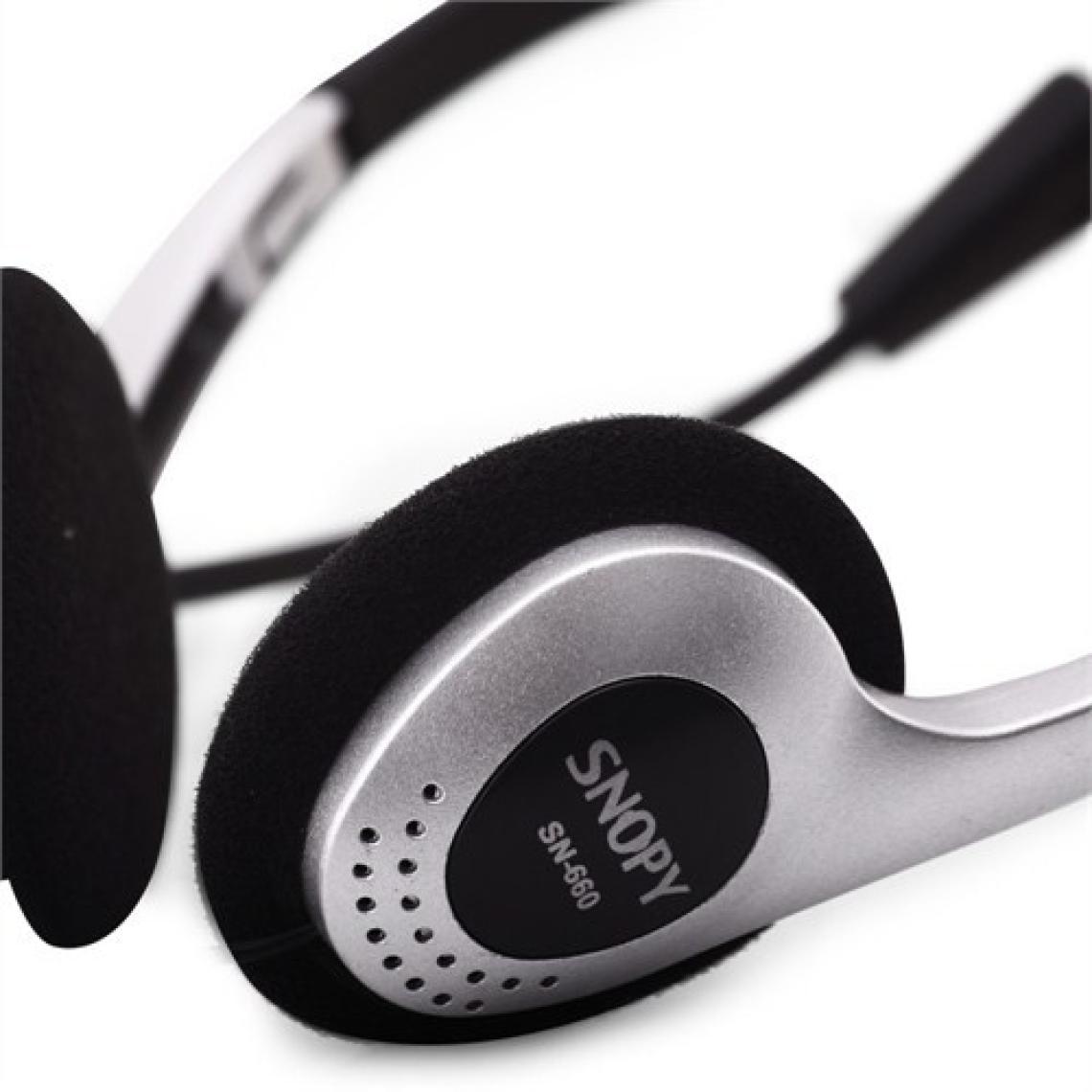 Snopy SN-660 Siyah Mikrofonlu Kulaküstü Kulaklık
