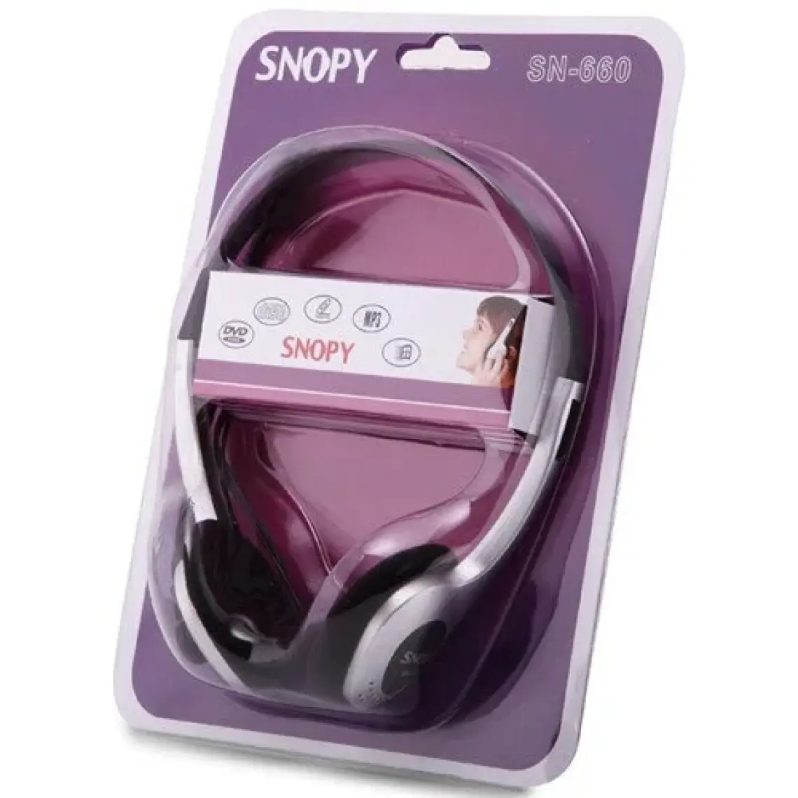 Snopy SN-660 Siyah Mikrofonlu Kulaküstü Kulaklık