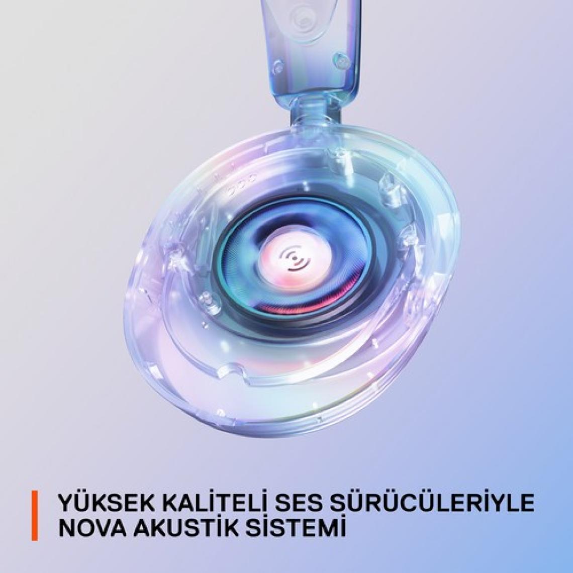 SteelSeries Arctis Nova 1 Kablolu Mikrofonlu Kulak Üstü Oyuncu Kulaklığı Beyaz