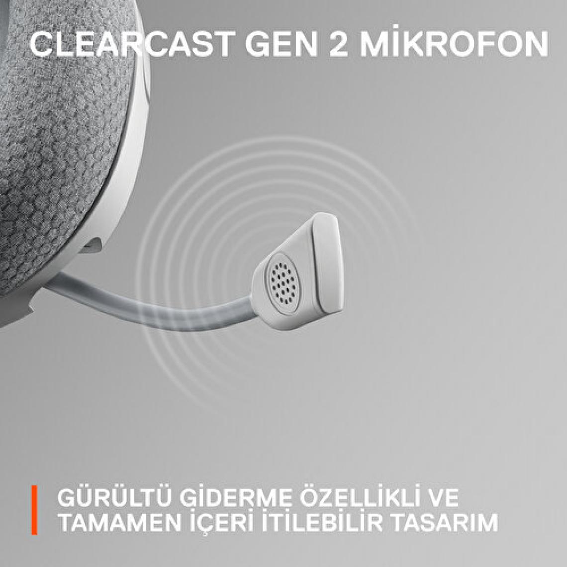 SteelSeries Arctis Nova 1 Kablolu Mikrofonlu Kulak Üstü Oyuncu Kulaklığı Beyaz
