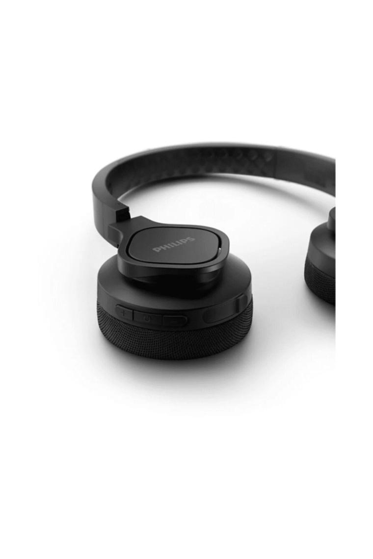 Xnews TAA4216BK/00 Kulak Üstü Spor Kulaklık Kablosuz, 40 mm Sürücü, 35 Saat Çalma Süresi, IP55 Toz/su Koruı, Soğutucu Kulak Kapakları, Yıkanabilir Kulaklık Yastıkları