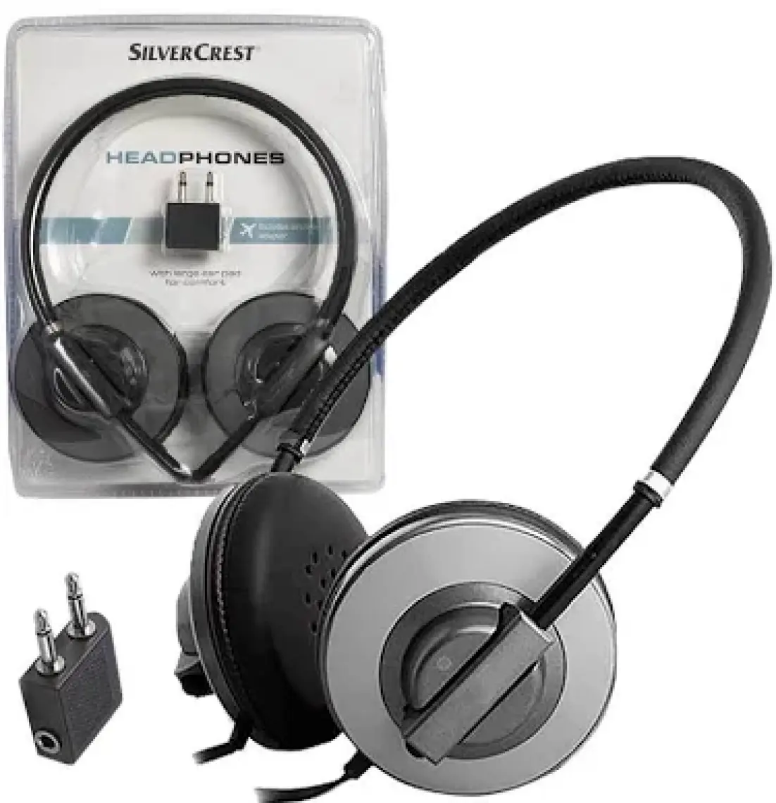 Silver Crest SKRO-32AT Uçak Kullanım Kiti + Kolay Taşınabilir Lüks Gri Kulaklık