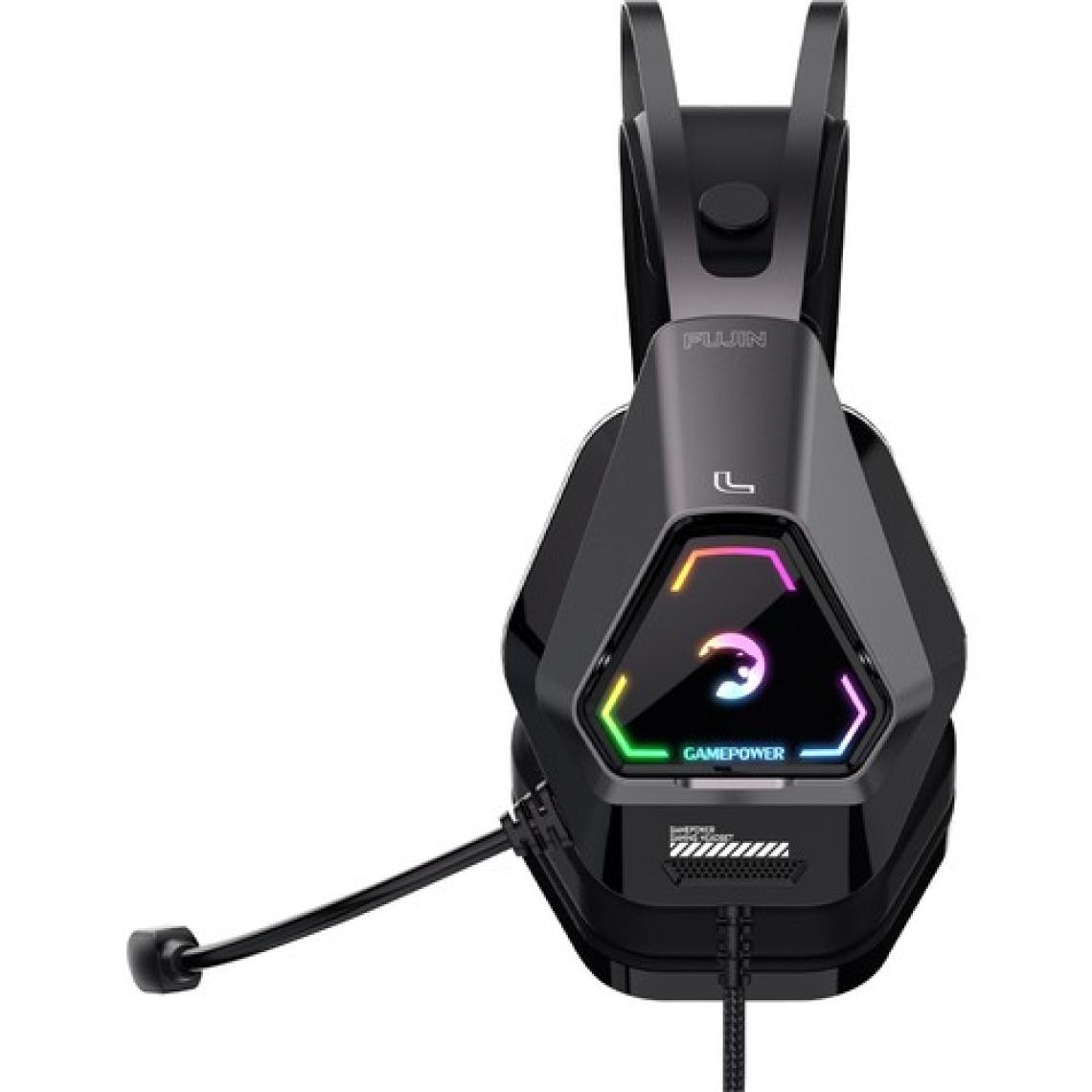 Gamepower Fujin Pro Siyah 7.1 Surround Hi-Fi Rgb Gaming Kulaklık (Memory Foam)