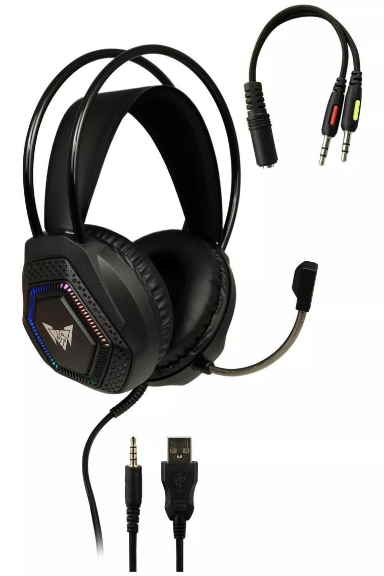 Crown Micro CMBH-121 3.5mm LED Aydınlatmalı Gaming Mikrofonlu Oyuncu Kulaklığı