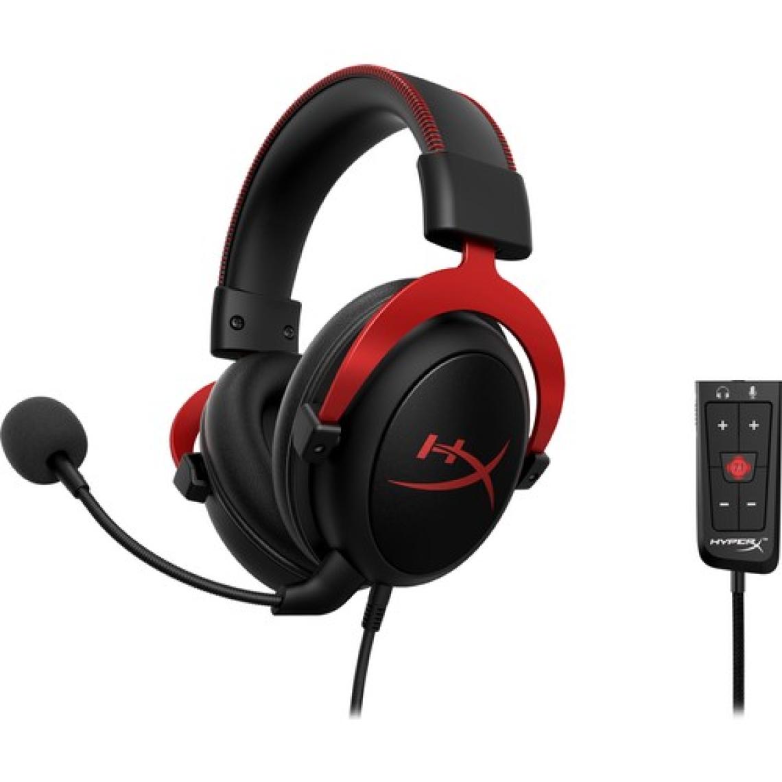HyperX Cloud II 7.1 KHX-HSCP-RD Kablolu Mikrofonlu Kulak Üstü Kırmızı Oyuncu Kulaklığı
