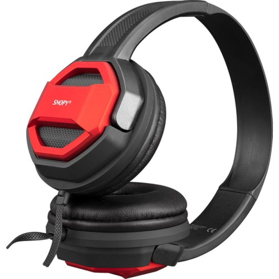 Snopy SN-101 BONNY Kırmızı PCTelefon Mikrofonlu Kulaklık