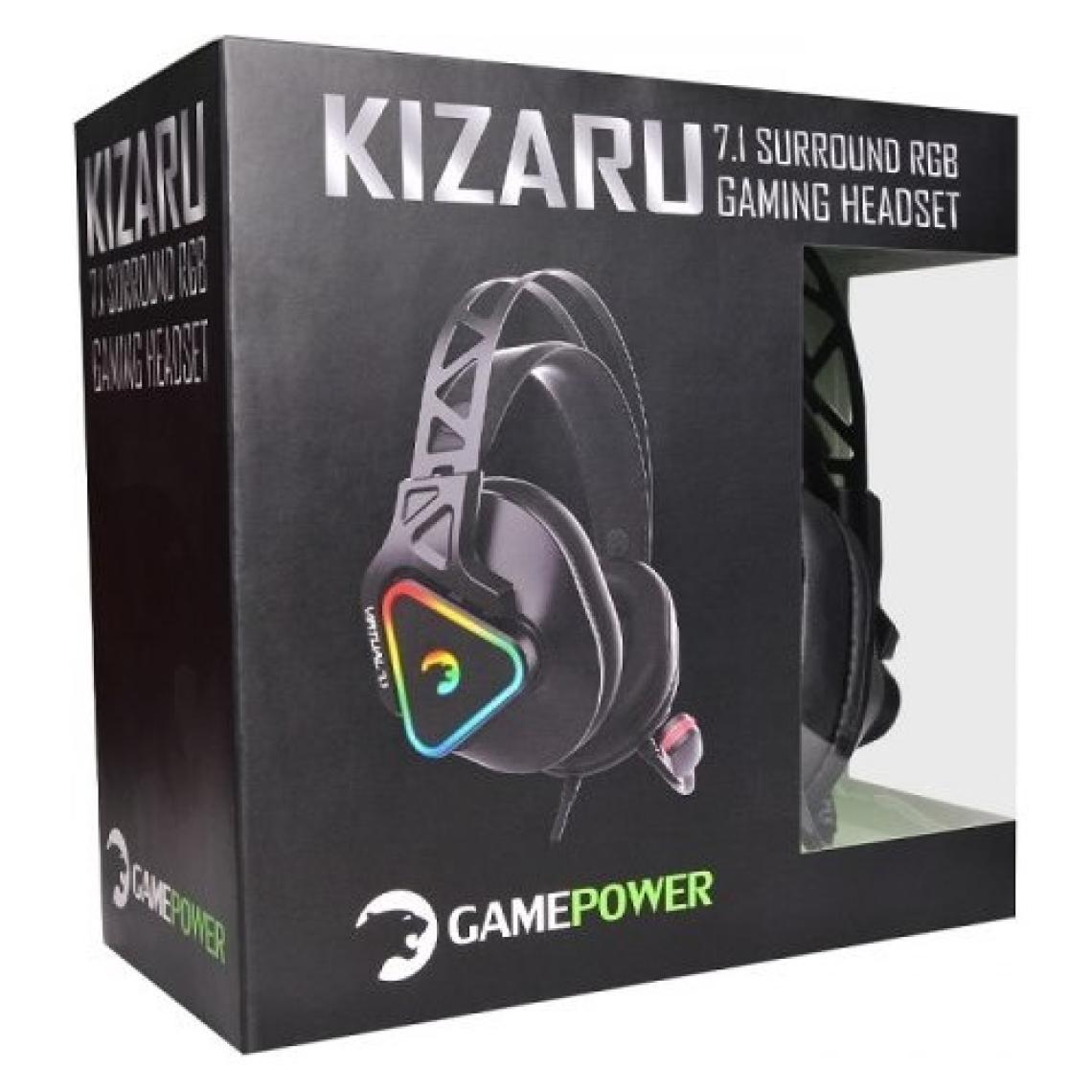 GamePower Kizaru 7.1 Siyah Surround RGB Oyuncu Kulaklık